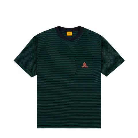 Dime Striped Pocket T-Shirt Green