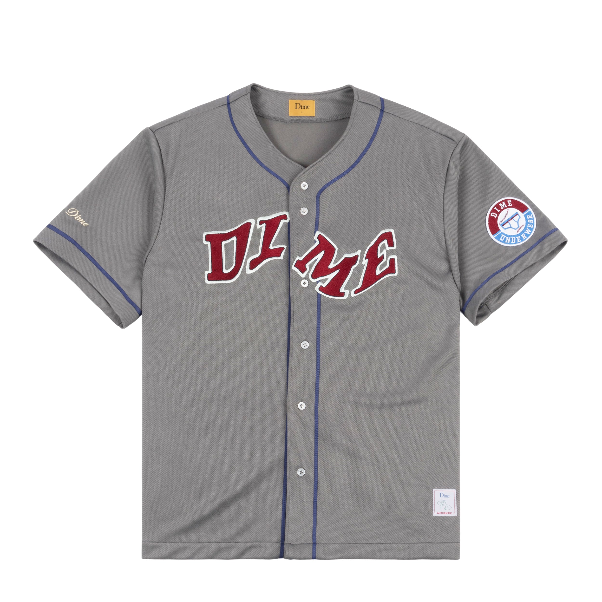 シャツ DIME League Jersey Dime League Jersey Gray| Preduce Skateboards