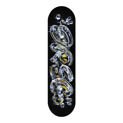 Dreg 10 Artist Collaboration Anniversary Series Warning Skateboard Deck 8.125”