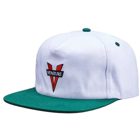 Venture Heritage Snapback Hat White/Green