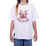 Preduce Kids Siamese Cat T-shirt White