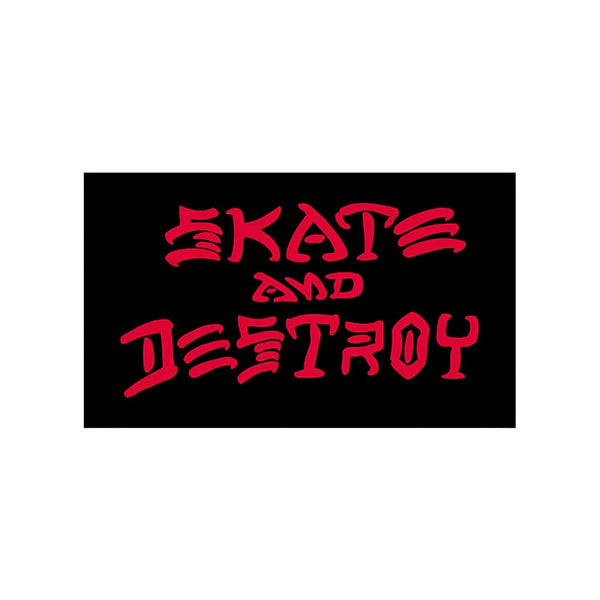 Thrasher Skate And Destroy Sticker Medium Black