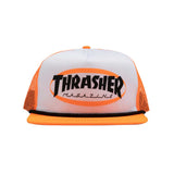 Thrasher Ellipse Logo Trucker Rope Hat Orange
