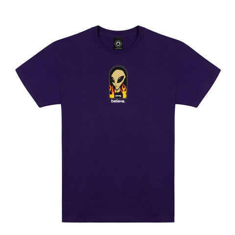 Thrasher x AWS Believe T-Shirt Purple