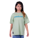 Preduce Kids Logo T-shirt Green Tea/Thunder Blue