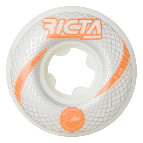 Ricta Asta Vortex Naturals White Slim 101a Skateboard Wheels 52mm