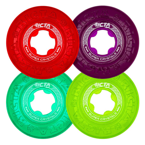 Ricta Super Crystals Multi Color 95a Skateboard Wheels 54mm