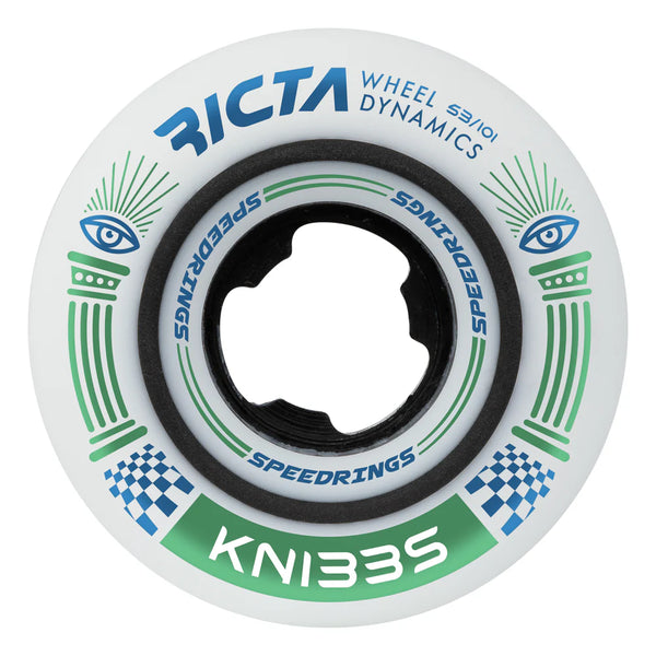 Ricta Knibbs Speedrings White Wide 101a Skateboard Wheels 53mm