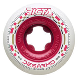 Ricta Desarmo Cores White Round 99a Skateboard Wheels 54mm