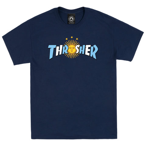 Thrasher Argentina Estrella T-Shirt Navy