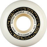 Bones X-Formula Sidecuts 99A V5 Skateboard Wheels 52mm