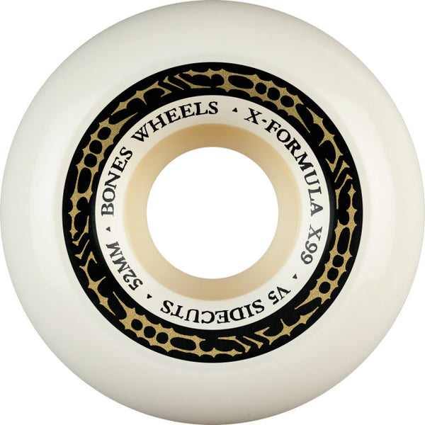 Bones X-Formula Sidecuts 99A V5 Skateboard Wheels 52mm