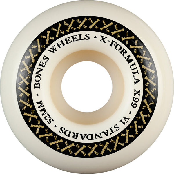 Bones X-Formula Standards 99A V1 Skateboard Wheels 52mm