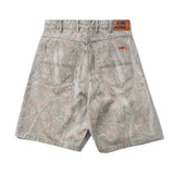 Butter Goods Baggy Denim Shorts Forest Camo