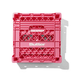 Butter Goods Collapsable Record Crate Pink
