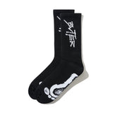 Butter Goods Footprints Socks Black
