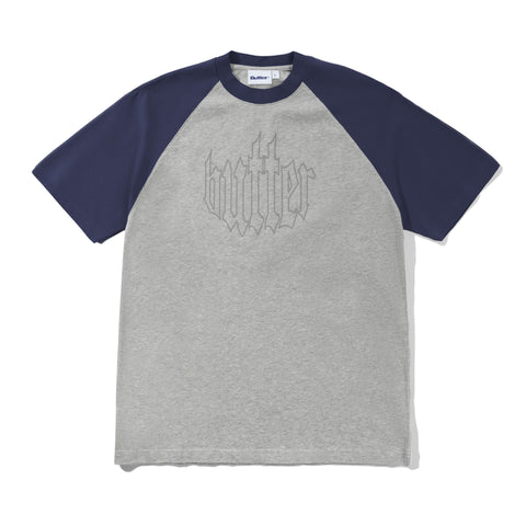 Butter Goods Harvest Raglan T-Shirt Navy/Heather