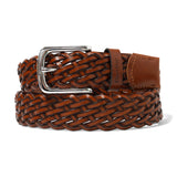 Butter Goods Leather Braided Belt Brown