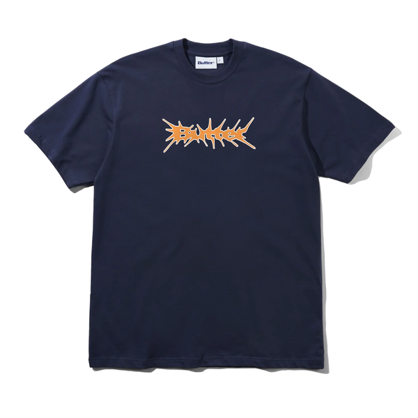 Butter Goods Nail Logo T-Shirt Navy