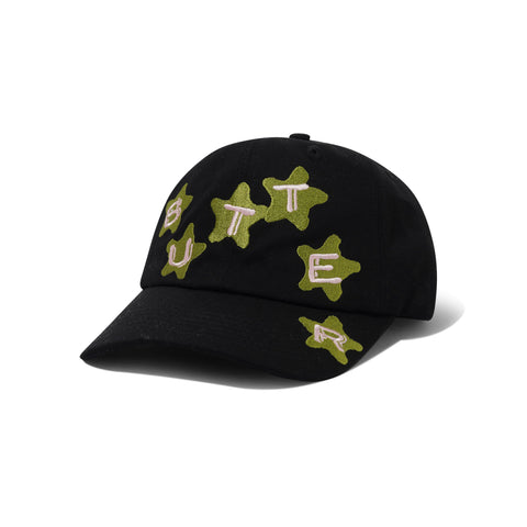 Butter Goods Stars 6 Panel Cap Black