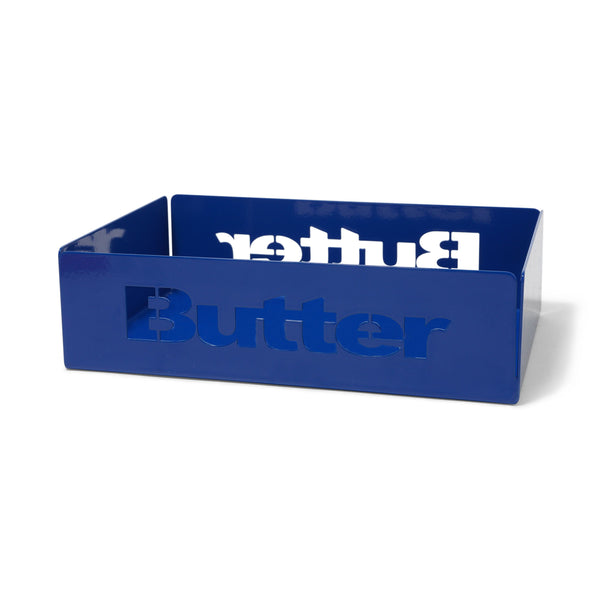 Butter Goods Stencil Logo Metal Tray Blue