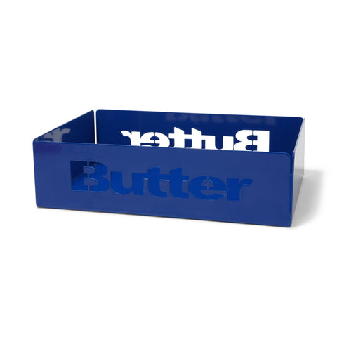 Butter Goods Stencil Logo Metal Tray Blue