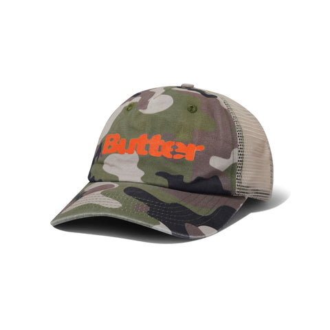 Butter Goods Stencil Trucker Cap Camo