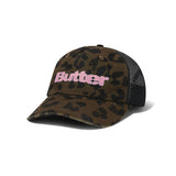 Butter Goods Stencil Trucker Cap Leopard