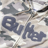 Butter Goods Stretch Zip-Thru Hood Snow Camo