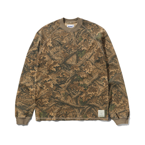 Butter Goods Waffle Long Sleeve Top Forest Camo