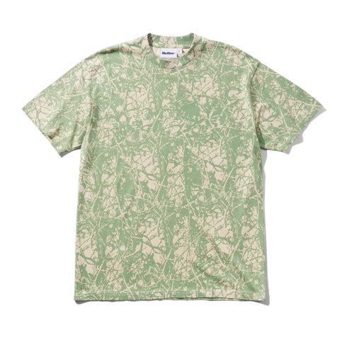 Butter Goods Woods Camo T-Shirt Washed Sage