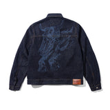 Butter Goods x Daniel Johnston Bull Selvedge Denim Jacket Raw Indigo