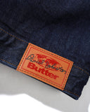 Butter Goods x Daniel Johnston Bull Selvedge Denim Jacket Raw Indigo