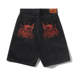 Butter Goods x Daniel Johnston Dragon Denim Shorts Washed Black
