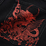 Butter Goods x Daniel Johnston Dragon Denim Shorts Washed Black
