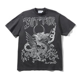 Butter Goods x Daniel Johnston Dragon T-Shirt Washed Black