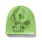 Butter Goods x Daniel Johnston Frog Reversible Beanie Lime/Grey