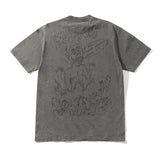 Butter Goods x Daniel Johnston Satan T-Shirt Black Acid Wash