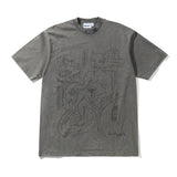 Butter Goods x Daniel Johnston Satan T-Shirt Black Acid Wash