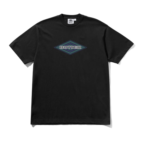Butter Goods x UMBRO Diamond Logo T-Shirt Black