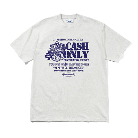 Cash Only Dash T-Shirt Ash