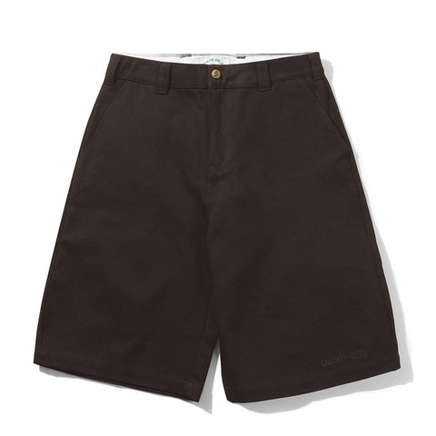 Cash Only Halfway Shorts Brown