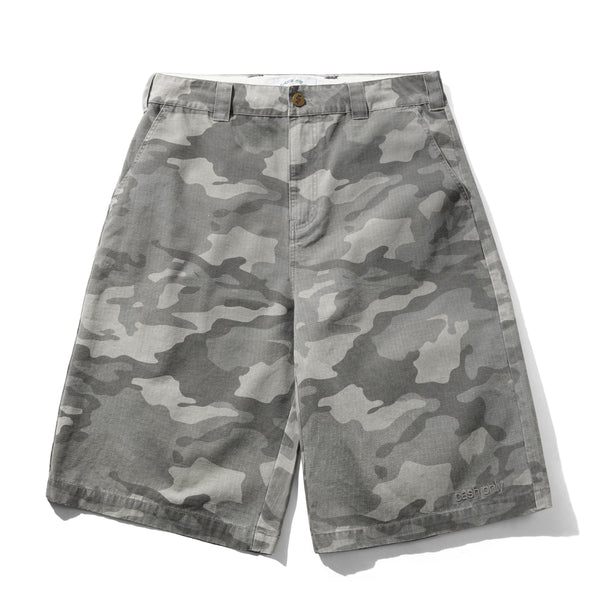 Cash Only Halfway Shorts Grey Camo Ripstop