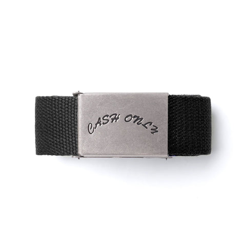 Cash Only Logo Web Belt Black