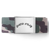 Cash Only Logo Web Belt Camo