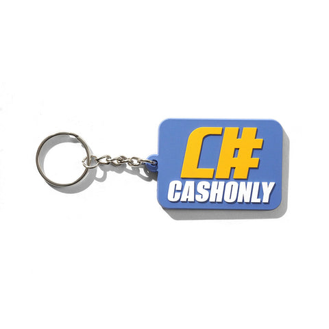 Cash Only Numeric Rubber Key Chain Navy