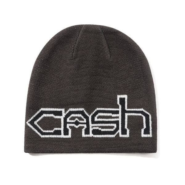 Cash Only Protocol Skully Beanie Dark Brown