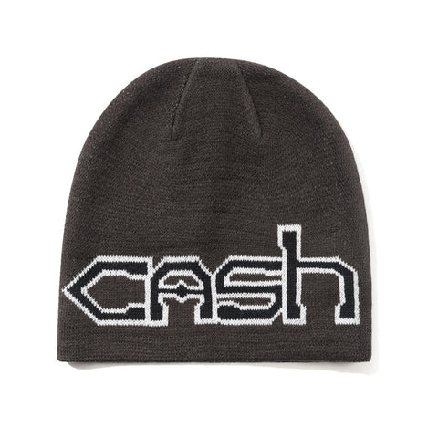 Cash Only Protocol Skully Beanie Dark Brown