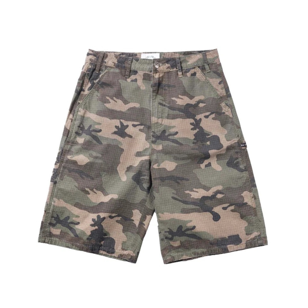 Cash Only Ripstop Carpenter Short Pants Woodland Camo