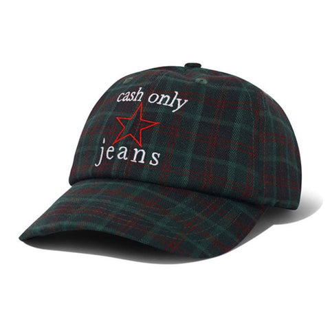 Cash Only Star 6 Panel Cap Plaid